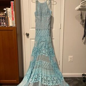 NEW sherri hill lace dress